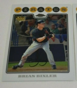 2008 TOPPS CHROME - BRIAN BIXLER SS PIRATES ROOKIE CARD # 216 - Foto 1 di 3