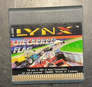 Atari Lynx Checkered Flag Cartridge PA2053 - Picture 1 of 3