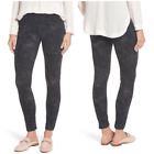 Spanx Mottled Charcoal Grey Skinny Jean Shaping Jeanish Leggings Size XL