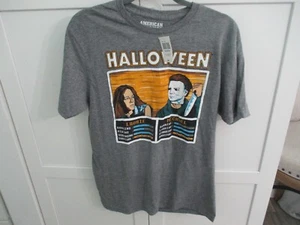 Camiseta para hombre manga corta nueva con etiquetas nueva mediana halloween michael laurie película de miedo - Imagen 1 de 3