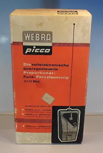 Webra Picco Proportional Funk Fernsteuerung 27,12 Mhz in Box 60er Jahre #022 - Bild 1 von 8