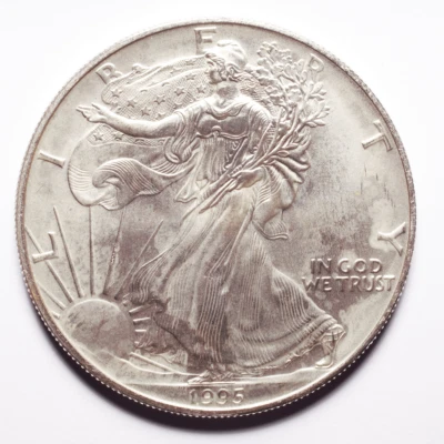 1995 Silver American Eagle Dollar - Image 1 of 2