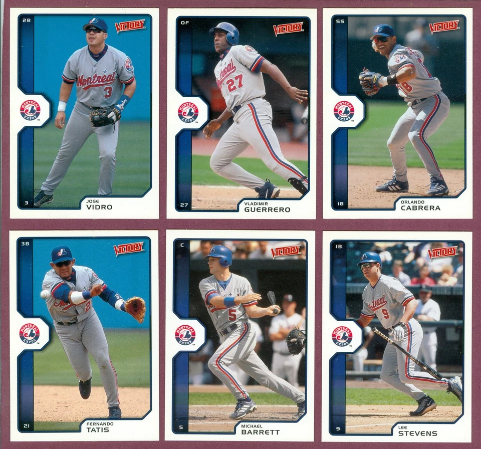 2002 Upper Deck Victory Montreal Expos Baseball CARD MLB SEE LIST - Image 1 of 1