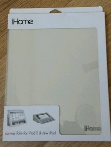 iHome Canvas Slim Fit Case with Stylus Loop - beige (IH-IP1104W) For Apple - Picture 1 of 3