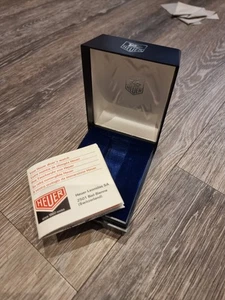 TAG HEUER UHRENBOX BLAU SELTEN WIE HEUER BOX + PAPIERE  - Bild 1 von 8