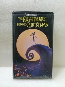 Tim Burton's The Nightmare Before Christmas (VHS, 1994) Black Clamshell - Picture 1 of 3