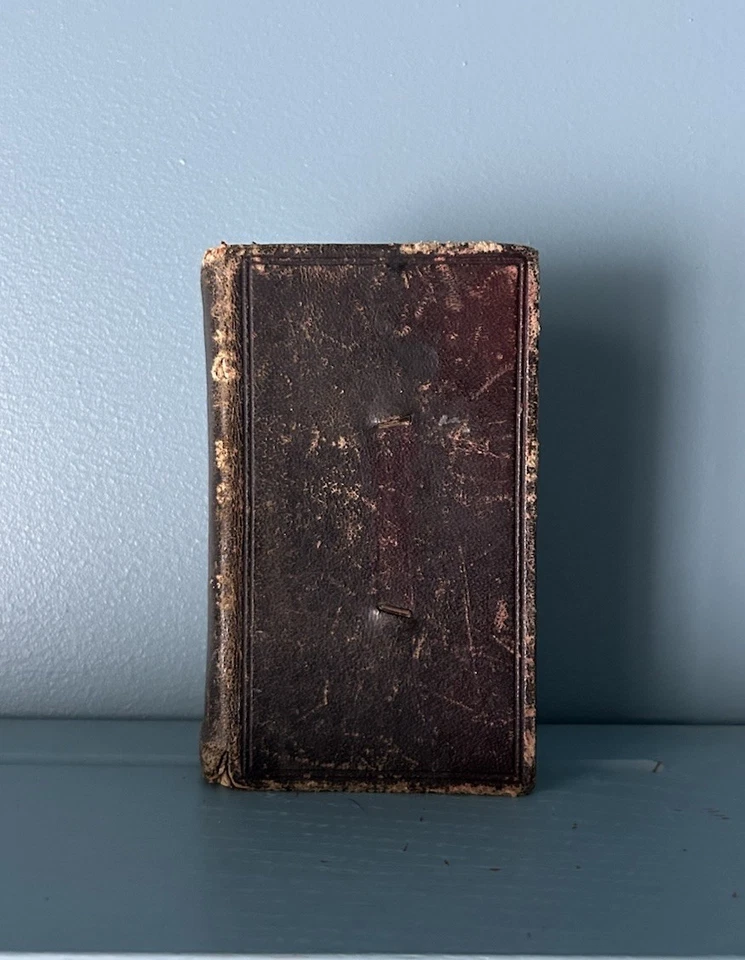 Antique 1884 Dutch New Testament And Psalm book Pocket Bible Leather Cover Foto 1 de 4