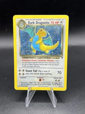 Pokémon Dark Dragonite Holo Rare Card 5/110 WOTC Legendary Collection HP/DMG BH3 - Image 1 of 4