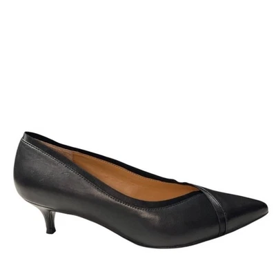 Vionic черный кожаный котенок каблук насосы размер 10 - Изображение 1 из 4