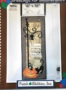 Patrón colgante de pared de Halloween de saludo para amigos de galopos - Imagen 1 de 2