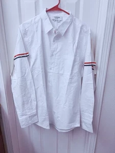Men's Thom Brown New York Shirt Button Down Long Sleeve White Size 4 - Picture 1 of 12