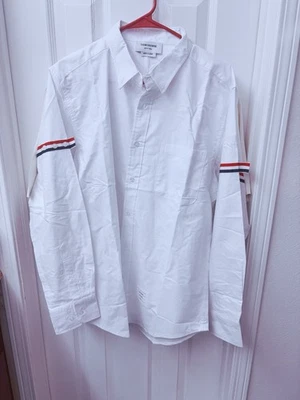 Men's Thom Brown New York Shirt Button Down Long Sleeve White Size 4 - Image 1 of 4