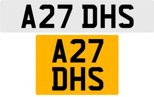 A27 DHS OLD STYLE 3X3 NUMBER PLATE DAN DAV DON DEL DEZ DONNA DIANE DAZ DALE DREW - Picture 1 of 1