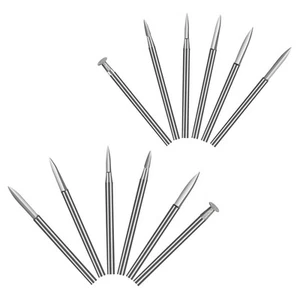 Complete 6Pcs Wood Carving Drill Bits for Crafting with For Rotary Tools - Picture 1 of 30