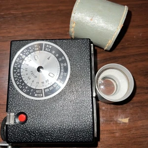 Vintage Gruenex Tele Aux Objektiv mit Ledertasche & ACME Light 500 Flashlite - Bild 1 von 7