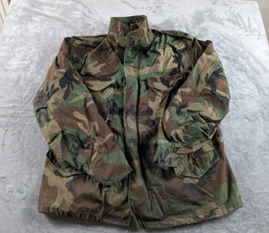 Vintage US Army M65 Feldjacke Herren XL Camouflage versteckte Kapuze Cold Weather Mantel 90s - Bild 1 von 24