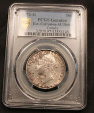 1872-H Canada Silver 50 cents PCGS AU Details. Lots of lustre.