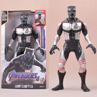 Figurita Black Panther Articulada Con Luz Disfraz Avengers 30cm Juguete Infantil - Imagen 1 de 4