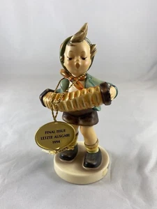 Vintage Hummel Figur Akkordeon Junge #849 Hum 185 Goebel Tag Endausgabe 1994 Box - Bild 1 von 6