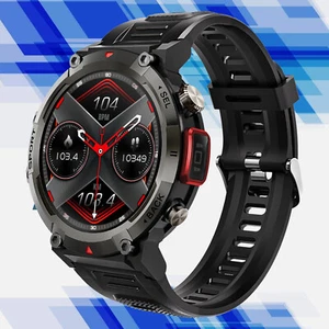 Smartwatch für Herren (Anrufannahme/Wählscheibe) mit LED-Taschenlampe, 1,45" HD Outdoor - Bild 1 von 24