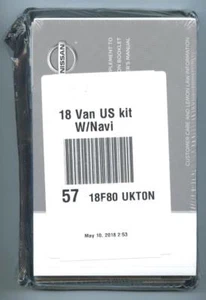 2018 NISSAN VAN US KIT W/NAVI GUIDE OEM DEALERSHIP BOOK MANUAL 57 18F80 UKTON - Picture 1 of 2