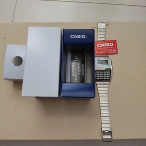 CASIO DBC-1500 Data Bank White Digital Calculator Watch UNUSED Flat Battey - Picture 1 of 10