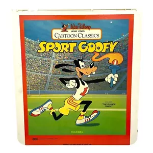 Walt Disney Sport Goofy Cartoon Classic RCA SelectaVision CED Videodisc Laser - Picture 1 of 6