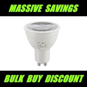6W GU10 LED Globe Lamp Bulb Selectable Tri Colour Dimmable CCT 3/4/6K - Picture 1 of 2