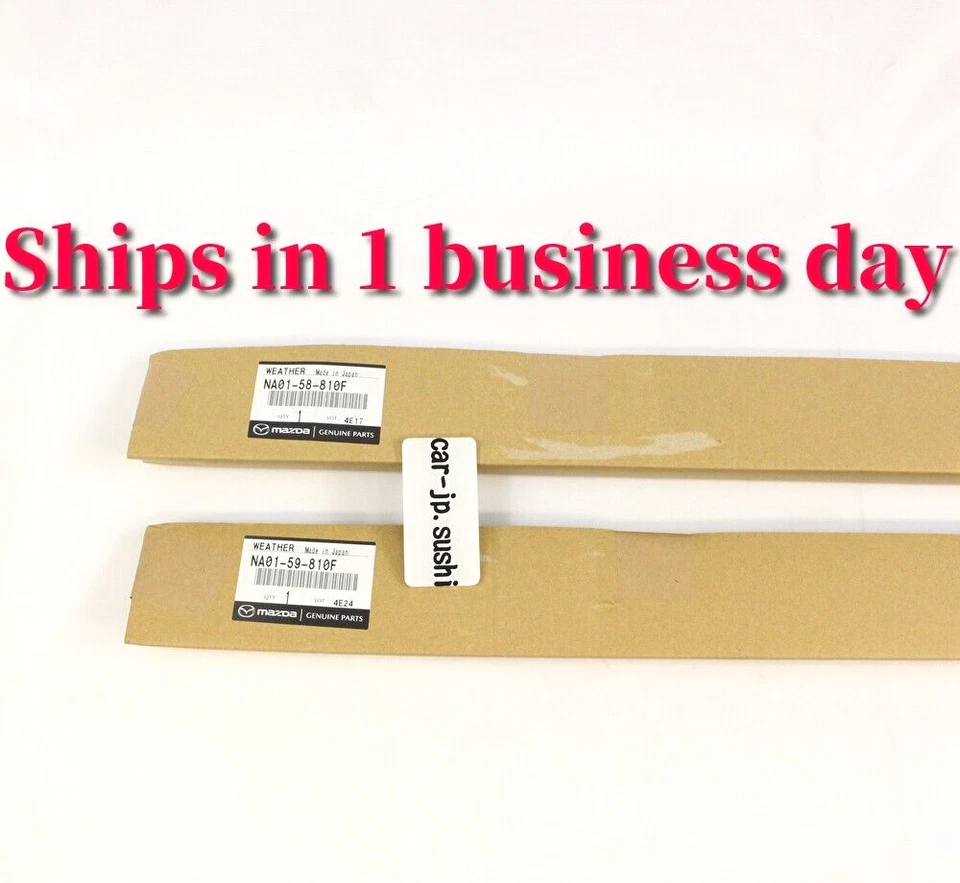 MAZDA подлинный MX-5 Miata 90-05 двери окна стекла молдинг уплотнительная полоска RH и LH комплект - Изображение 1 из 4
