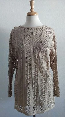 Blusa beige para mujer The Edge talla M Foto 1 de 4