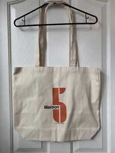 Maroon 5 Logo Canvas Tote Bag Promotional Souvenir - Imagen 1 de 4