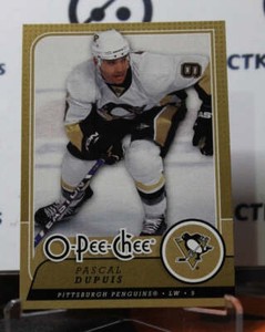 2008-09 O-PEE-CHEE PASCAL DUPUIS # 3  PITTSBURGH PENGUINS NHL HOCKEY CARD