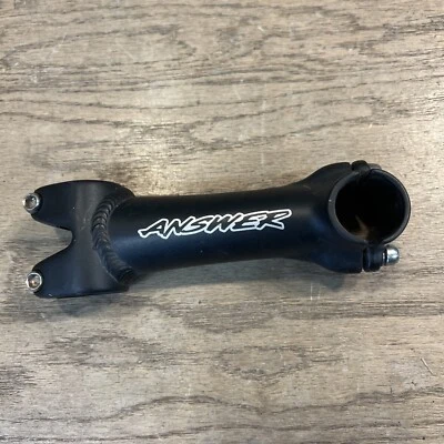 Answer 120mm 1-1/8” Steerer 25.4mm Clamp Mountain Bike Stem Black - Image 1 of 4