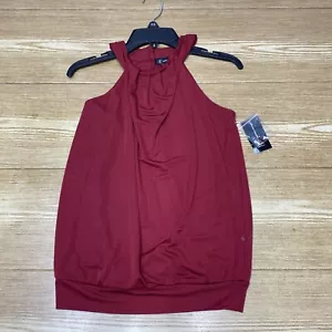 Blusa Para Mujer INC International Concepts Plisada Sin Mangas Con Cuello Halter - Picture 1 of 11