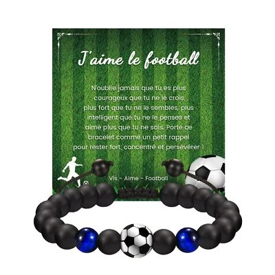 Fußballarmband Für Männer Jungen Geflochtenes Armband Fußball Charms Armband ... - Bild 1 von 4
