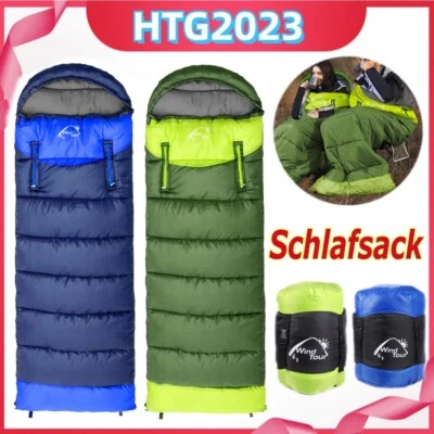 MARKENLOS Schlafsack Winter Mumienschlafsack Campingschlafsack Feldbett Outdoor Camping DE