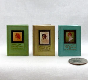 1:6 Scale ANNE OF GREEN GABLES BOOK SET 3 Pc Readable Playscale Books Avonlea - Picture 1 of 8