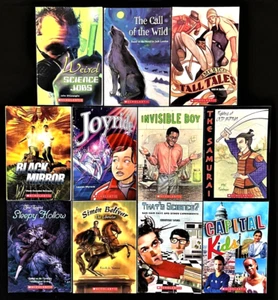 6th and Up - Scholastic ACTION - LEVEL 1 (11 books) for STRUGGLING READERS - Picture 1 of 4
