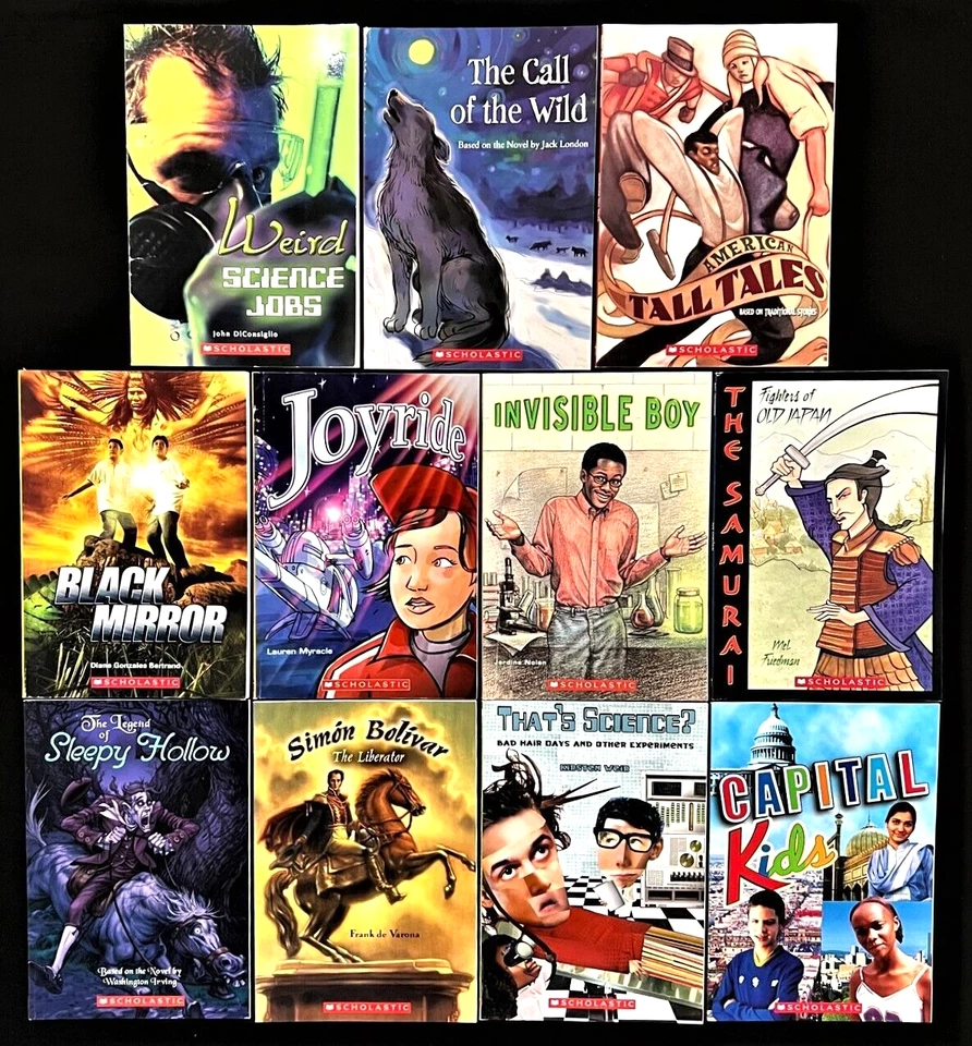 6th and Up - Scholastic ACTION - LEVEL 1  (11 books)  for STRUGGLING READERS - Image 1 of 4