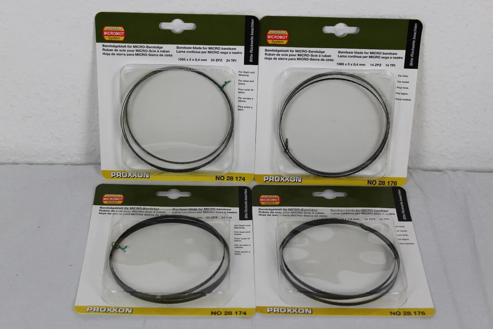 PROXXON Set Bandsägeblatt  Sägeband für Bandsäge+2 X 28174+2 X 28176 - Bild 1 von 1