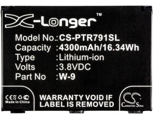 Batterie 4300mAh type W-9B W-9 308-10013 pour NETGEAR Aircard 791L 791S 815S - Imagen 1 de 5