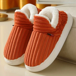 Full Heel Wrap Cotton Shoes Fleece Lined Platform - Picture 1 of 15