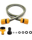 Hose Connection Set for Garden Hose Reel, Plastic Hose Pipe with Fittings...