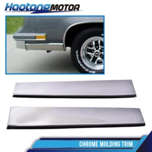 Front Lower Fender Molding Trim Chrome Fit For 1981-1988 Cutlass Supreme Pair - Picture 1 of 9