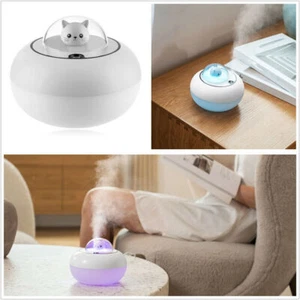 1Pcs White Mini 300ml Cute Pet Humidifier USB Home Desktop Humidifier Universal - Picture 1 of 9