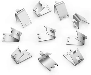 10PCS Freezer Shelf Clip Fridge Cooler Shelf Support Shelf Square Buckles Clips - Picture 1 of 7