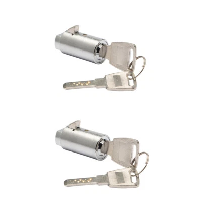 AYYK LOCK 2 Brass Dimple Lock Cylinders for Vending Machine T- Handle Keyed Alike