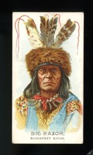 1888 N2 Allen & Ginter American Indian Chiefs Big Razor VG/EX *BB-1043*