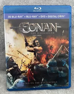 Conan The Barbarian Blu-Ray 3D+Blu-Ray+DVD Movie (2011) - Picture 1 of 1