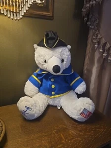Rush Limbaugh "TED TEA BEAR" Patriot Plüschtier Stofftier weiß Teddybär amerikanisch - Bild 1 von 6